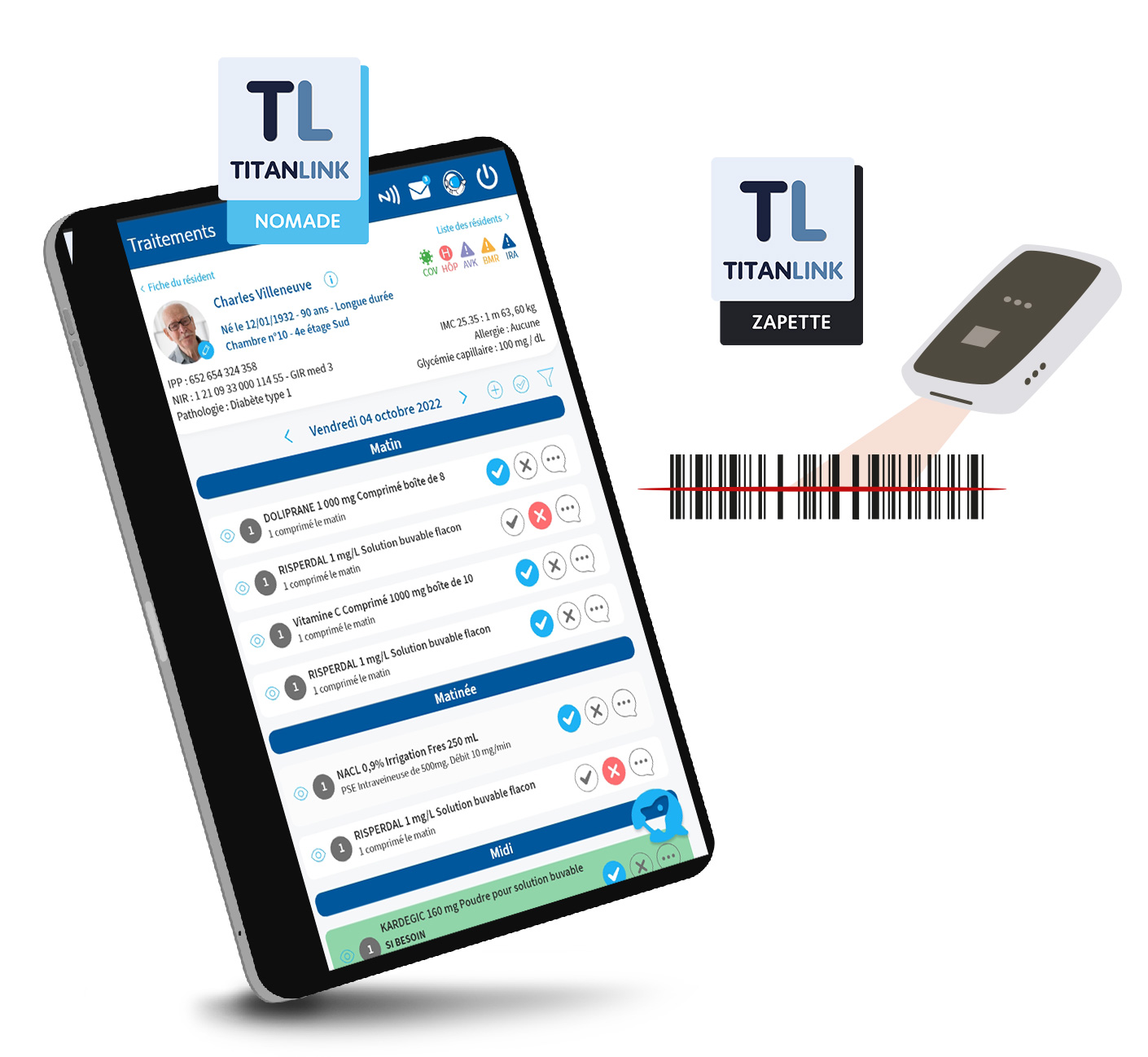 TITANLINK Zapette et TITANLINK Nomade : deux outils complémentaires pour une gestion complète de votre EHPAD